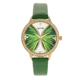 Sophie & Freda Rio Grande Leather-Band w/Swarovski Crystals - Gold/Green SAFSF4605