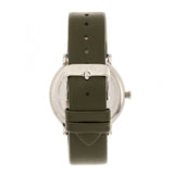 Simplify The 6200 Leather-Strap Watch - White/Olive SIM6201