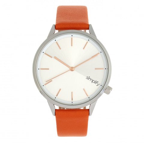 Simplify The 6700 Series Watch - Orange/Silver SIM6703