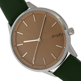 Simplify The 6700 Series Watch - Forest Green/Silver SIM6705