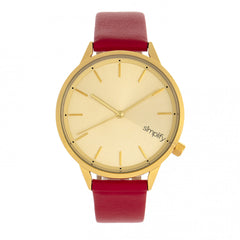 Simplify The 6700 Series Watch - Red/Gold SIM6706