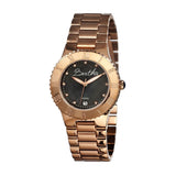 Bertha Millicent MOP Ladies Swiss Bracelet Watch - Rose Gold/Black BTHBR2706