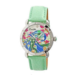 Bertha Didi MOP Leather-Band Ladies Watch - Mint BTHBR2806