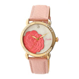 Bertha Daphne MOP Leather-Band Ladies Watch - Light Pink/White BTHBR4605