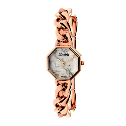 Bertha Ethel Ladies Swiss Bracelet Watch - Rose Gold BTHBR5803