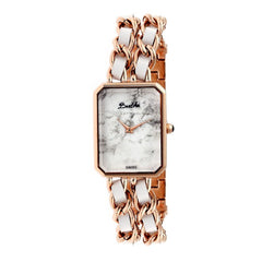 Bertha Eleanor Ladies Swiss Bracelet Watch - Rose Gold/White BTHBR5905