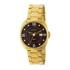 Bertha Amelia Bracelet Watch w/Date - Gold