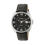 Bertha Amelia Leather-Band Watch w/Date - Black BTHBR6304
