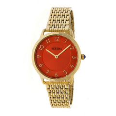 Bertha Abby Swiss Bracelet Watch - Gold/Red