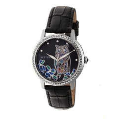 Bertha Madeline MOP Leather-Band Watch - Black BTHBR7104