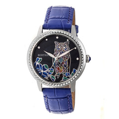 Bertha Madeline MOP Leather-Band Watch - Purple BTHBR7105