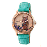 Bertha Madeline MOP Leather-Band Watch - Turquoise BTHBR7108