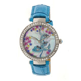 Bertha Mia Mother-Of-Pearl Leather-Band Watch - Blue  BTHBR7401