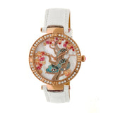 Bertha Mia Mother-Of-Pearl Leather-Band Watch - White BTHBR7405