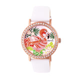 Bertha Luna Mother-Of-Pearl Leather-Band Watch - White BTHBR7705