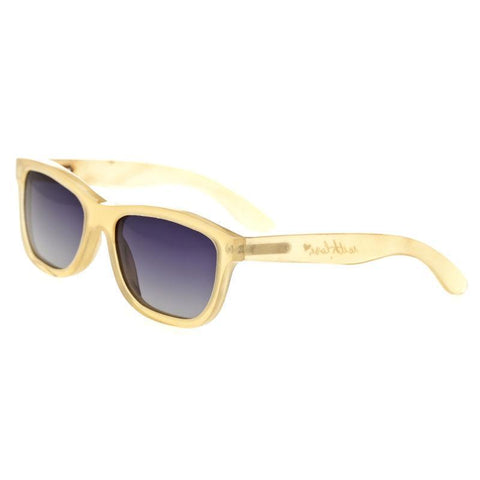 Bertha Olivia Buffalo-Horn Polarized Sunglasses - Honey/Black BRSBR003C