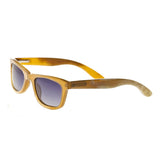 Bertha Zoe Buffalo-Horn Polarized Sunglasses - Vanilla/Black BRSBR008ZC
