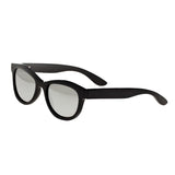 Bertha Carly Buffalo-Horn Polarized Sunglasses - Black/Silver BRSBR009BS