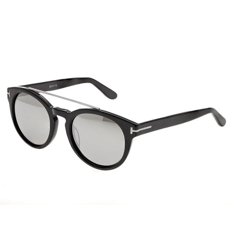 Bertha Ava Polarized Sunglasses - Black/Silver BRSBR011S