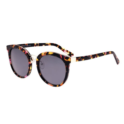 Bertha Lucy Polarized Sunglasses - Pink Tortoise/Black BRSBR022RG
