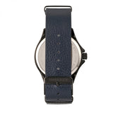 Breed Dixon Leather-Band Watch w/Day/Date - Blue BRD7306