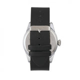 Breed Rio Leather-Band Watch w/Day/Date - Silver/Black BRD7401