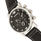 Breed Ryker Chronograph Leather-Band Watch w/Date - Black BRD8202