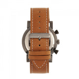 Breed Ryker Chronograph Leather-Band Watch w/Date - Camel/Gunmetal BRD8204
