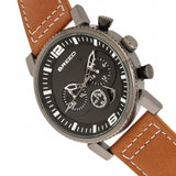 Breed Ryker Chronograph Leather-Band Watch w/Date - Camel/Gunmetal BRD8204