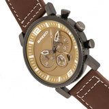 Breed Ryker Chronograph Leather-Band Watch w/Date - Brown/Camel BRD8205