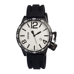 Breed Lucan Swiss Quartz Men's Watch w/ Date-White/Black