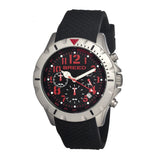 Breed Sergeant Chronograph Men's Watch w/ Date-Black/Red BRD3607