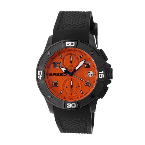 Breed Raylan Chronograph Men's Watch w/ Date-Black/Orange BRD5808
