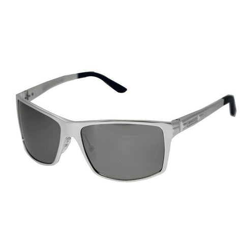 Breed Kaskade Aluminium Polarized Sunglasses - Silver/Silver BSG016SR
