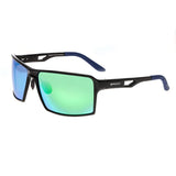 Breed Centaurus Aluminium Polarized Sunglasses - Black/Blue-Green BSG021BK