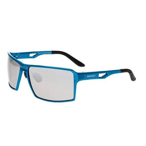 Breed Centaurus Aluminium Polarized Sunglasses - Blue/Silver BSG021BL