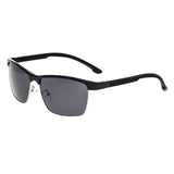 Breed Bode Aluminium Polarized Sunglasses - Black/Black BSG026BK