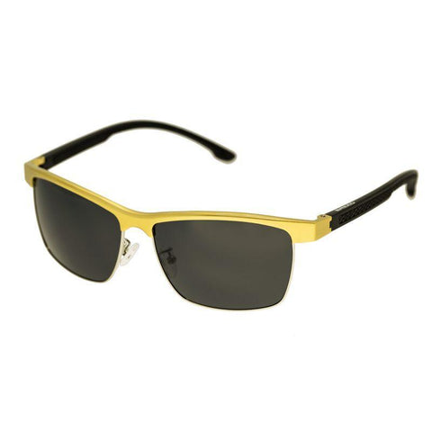 Breed Bode Aluminium Polarized Sunglasses - Gold/Black BSG026GD