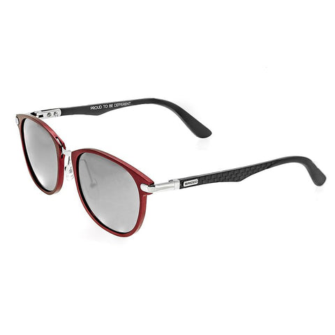 Breed Cetus Aluminium and Carbon Fiber Polarized Sunglasses - Red/Silver BSG027RD