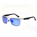 Breed Vulpecula Titanium Polarized Sunglasses - Silver/Purple-Blue BSG029SR