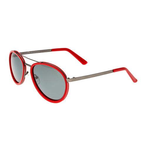 Breed Gemini Titanium Polarized Sunglasses - Gunmetal-Red/Black BSG038GM
