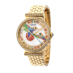 Bertha Emily Mother-Of-Pearl Bracelet Watch - Gold