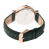 Bertha Emily Mother-Of-Pearl Leather-Band Watch - Rose Gold/Green BTHBR7807