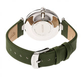 Bertha Trisha Leather-Band Watch w/Swarovski Crystals - Olive BTHBR8001