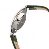 Bertha Trisha Leather-Band Watch w/Swarovski Crystals - Olive BTHBR8001
