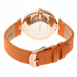 Bertha Trisha Leather-Band Watch w/Swarovski Crystals - Orange BTHBR8004