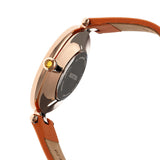 Bertha Trisha Leather-Band Watch w/Swarovski Crystals - Orange BTHBR8004