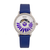 Bertha Adaline Mother-Of-Pearl Leather-Band Watch - Purple BTHBR8203