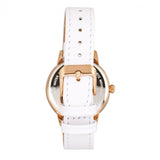 Bertha Adaline Mother-Of-Pearl Leather-Band Watch - White BTHBR8205