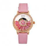 Bertha Adaline Mother-Of-Pearl Leather-Band Watch - Pink BTHBR8206